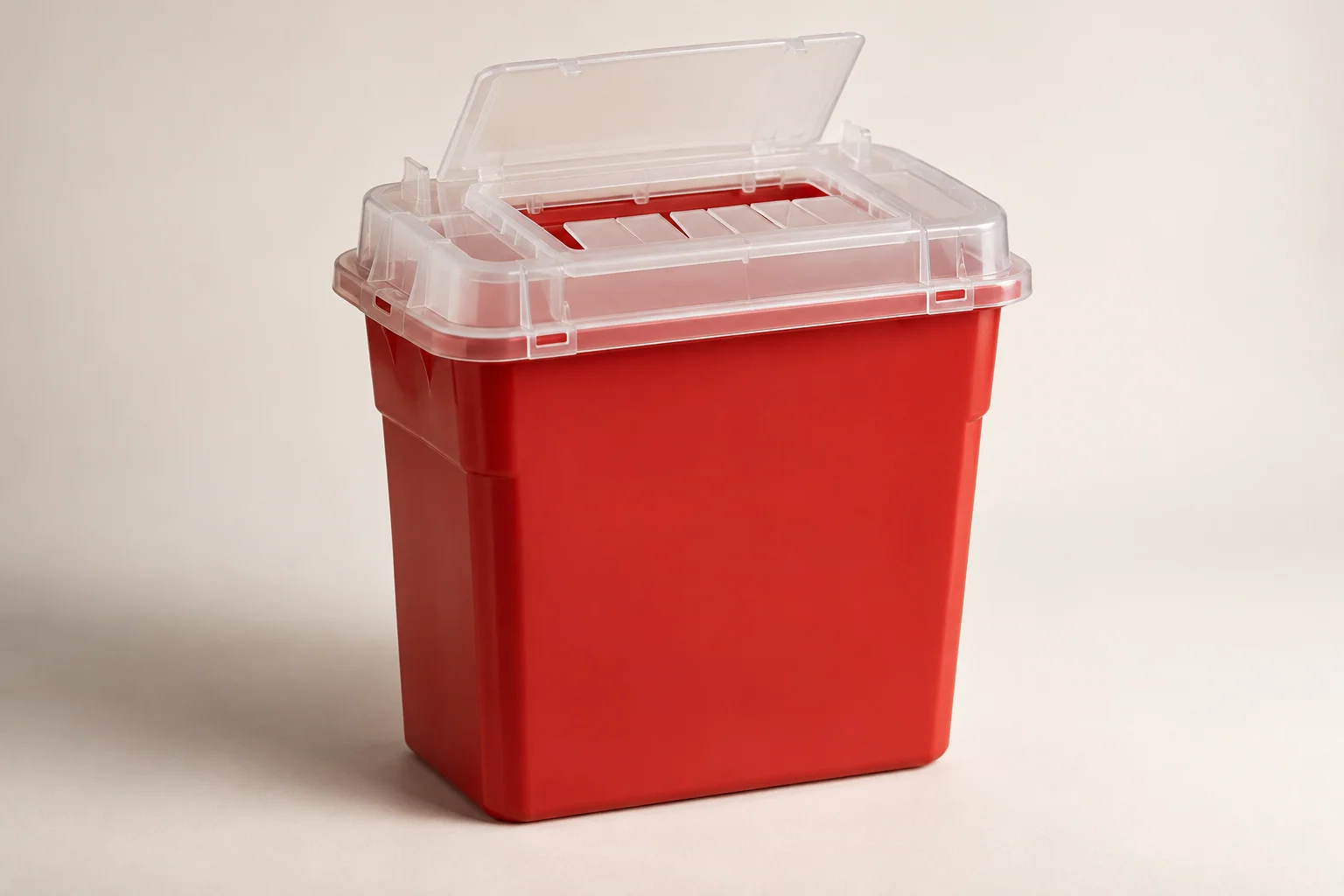 Sharps collection container