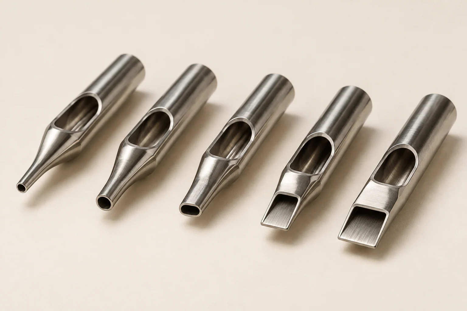 Stainless steel tube tips